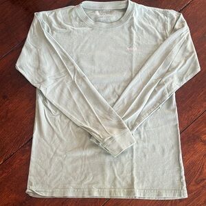 Coastal cotton youth Long Sleeve Crewneck Shirt - Sage Green